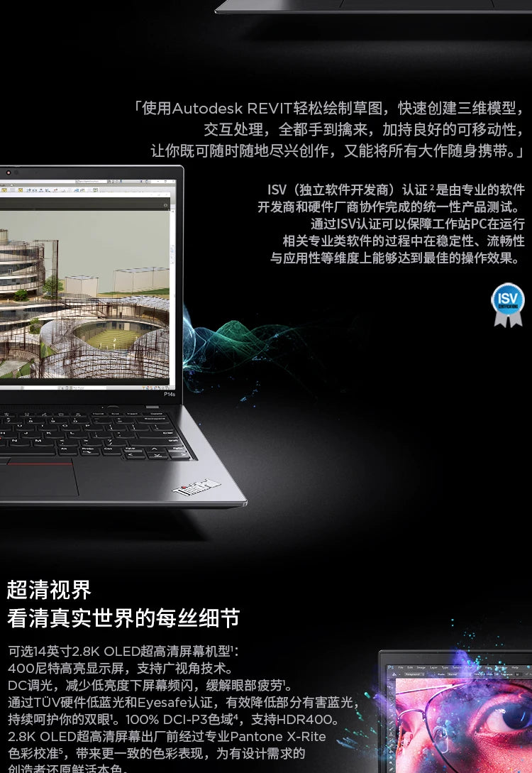 New Model 2025 ThinkPad P14s High-performance Business Office Laptop Inter Core Ultra9-185H 14inch Business Laptop