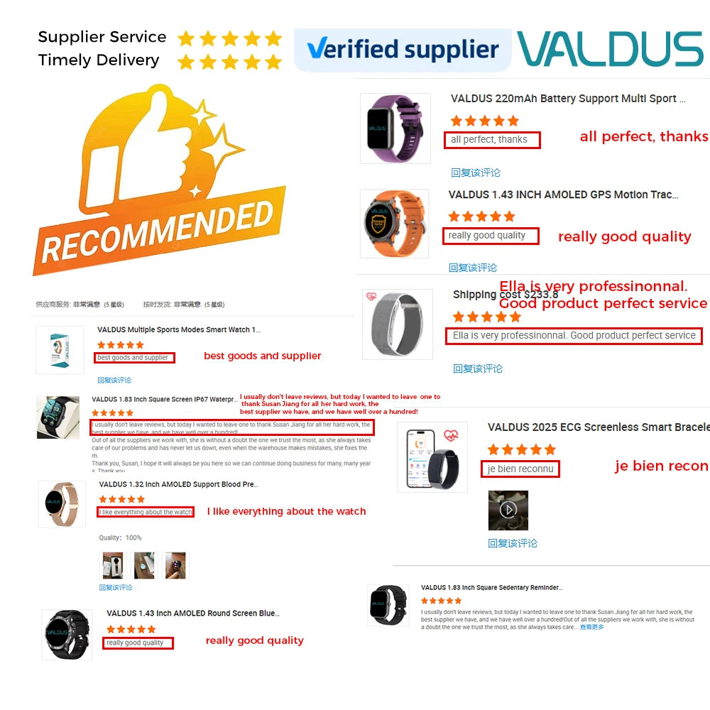 VALDUS ODM/OEM 2026 Health Monitoring Smart Watches 3ATM Waterproof Amoled Screen Gps Outdoor VG53 PRO Smart Watch for Ladies