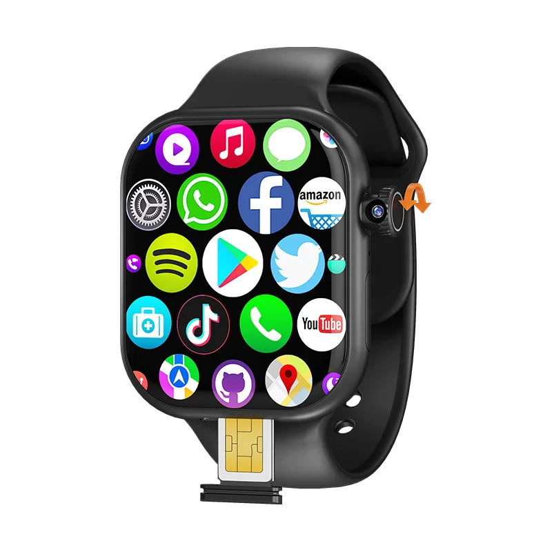 Newest Arrival Square Smart Watches with GPS Sim Watch 4G Android Watch Support APP