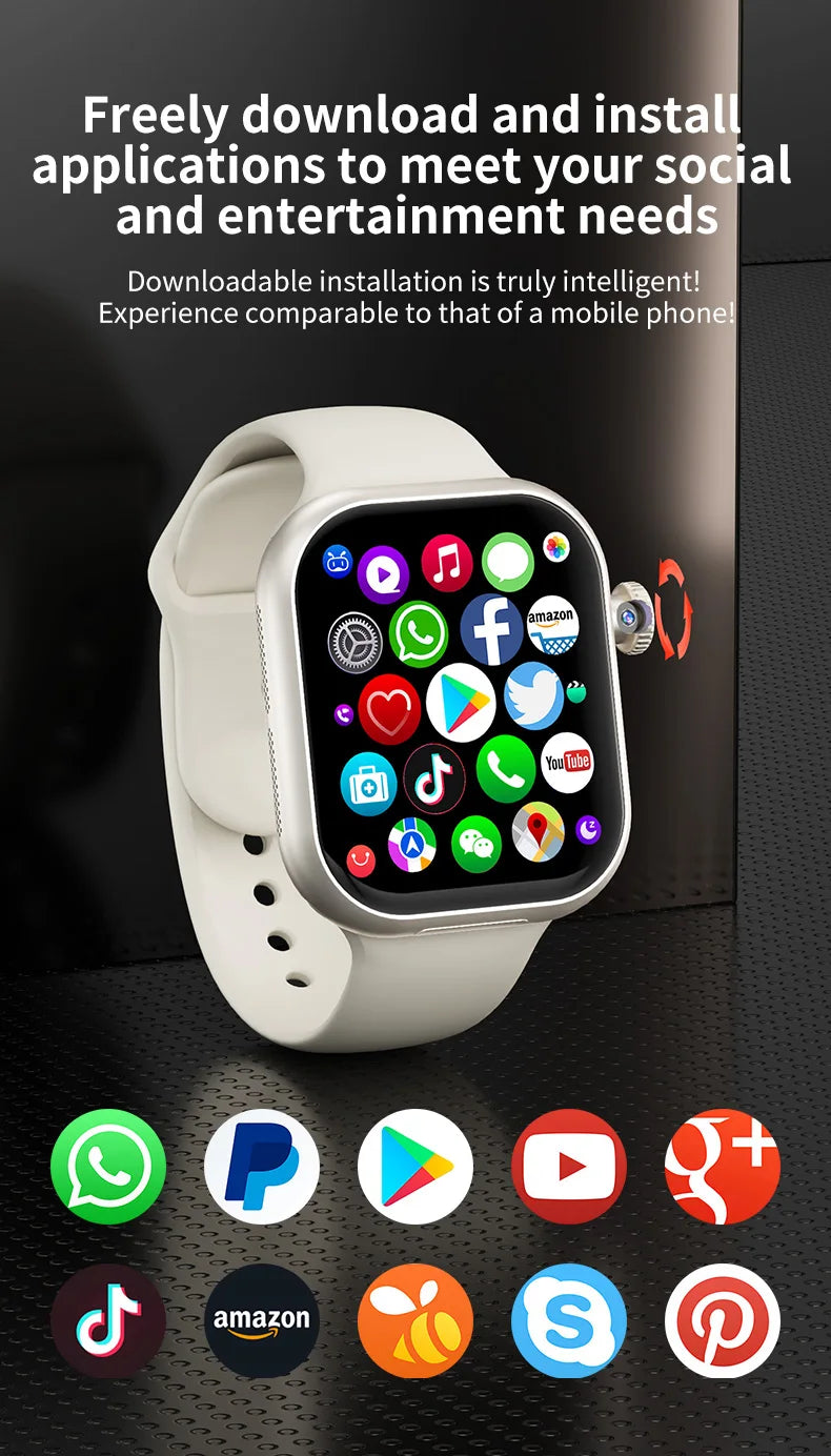 Newest Arrival Square Smart Watches with GPS Sim Watch 4G Android Watch Support APP