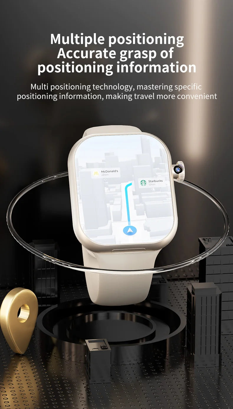 Newest Arrival Square Smart Watches with GPS Sim Watch 4G Android Watch Support APP