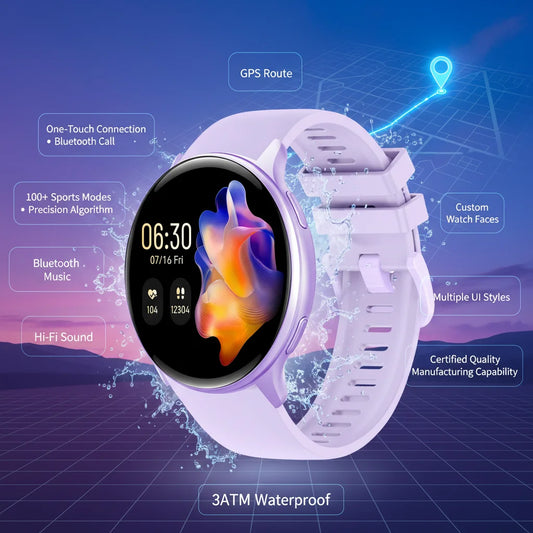 VALDUS ODM/OEM 2026 Health Monitoring Smart Watches 3ATM Waterproof Amoled Screen Gps Outdoor VG53 PRO Smart Watch for Ladies